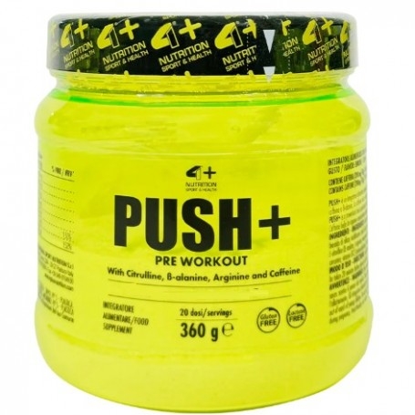 Pre Workout 4+ Nutrition, Push+, 360 g