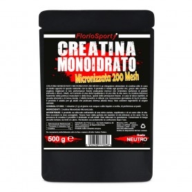 Creatina FlorioSport, Creatina Monoidrato Micronizzata 200 mesh, 500 g.