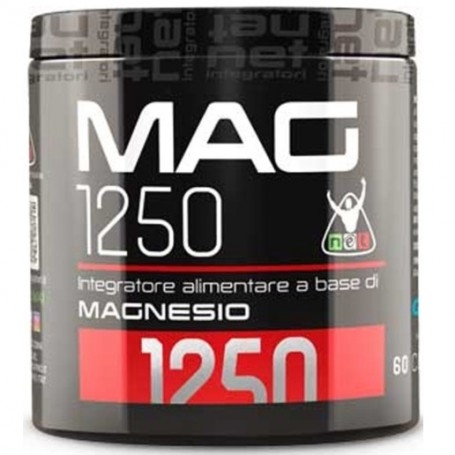 Zinco e Magnesio Net integratori, Mag 1250, 60 cpr