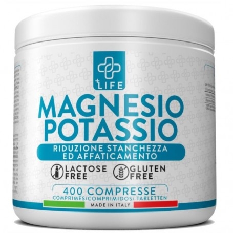 Zinco e Magnesio +Life, Magnesio e Potassio, 400 cpr