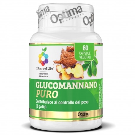 Glucomannano Optima Natural, Glucomannano Puro, 60 cps