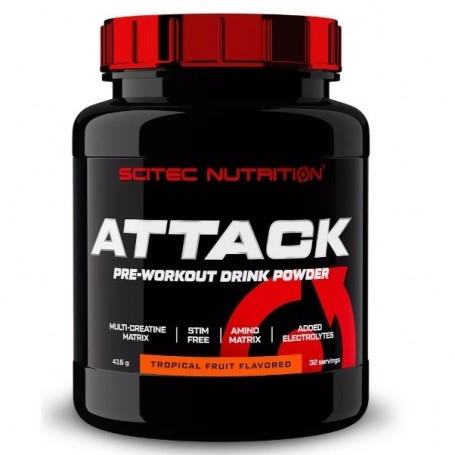 Pre Workout Scitec Nutrition, Attack, 416 g