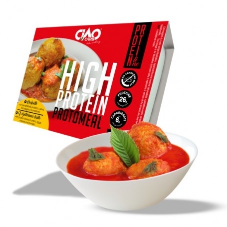 Pasti e Snack Ciao Carb, Polpette proteiche al formaggio, 200 g