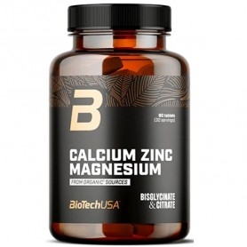 Calcio Biotech Usa, Calcium Zinc Magnesium, 90 cpr
