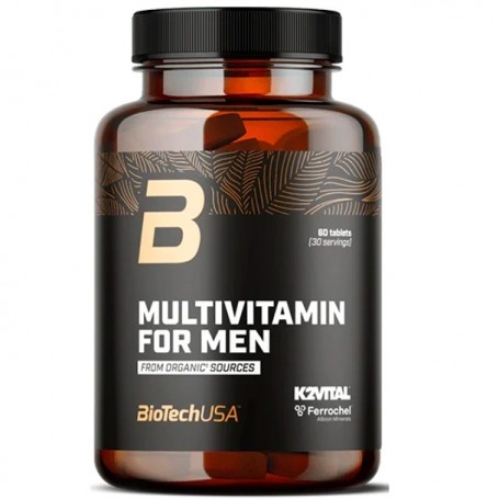 Multivitaminici - Multiminerali Biotech Usa, Multivitamin for Men, 60 cpr