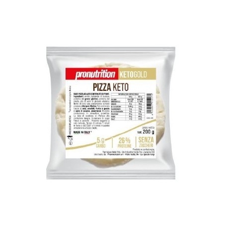Pane e Prodotti da Forno Pro Nutrition, Pizza Base Keto, 200 g