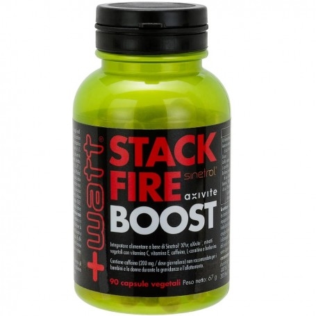 Dimagranti e Termogenici +Watt, Stack Fire Boost, 90 cps