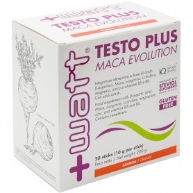 Tonici - Energizzanti +Watt, Testo Plus Maca Evolution, 20 stick